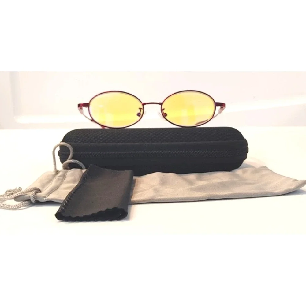 CessBlue Kids Oval Blue Light Blocking Glasses Red UV Glare 87306
